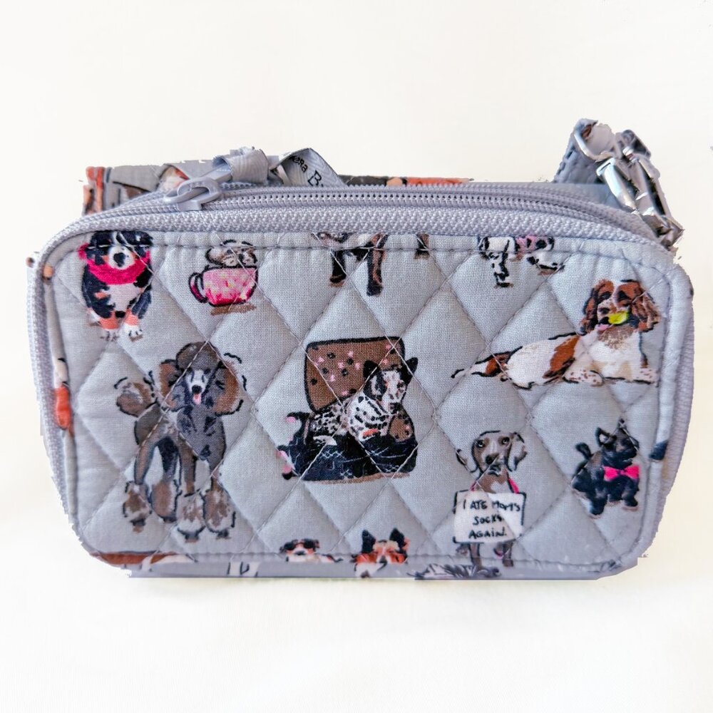 Vera Bradley "Best in Show" Dog Print RFID All-in-One Crossbody & Wristlet - Picture 5 of 6
